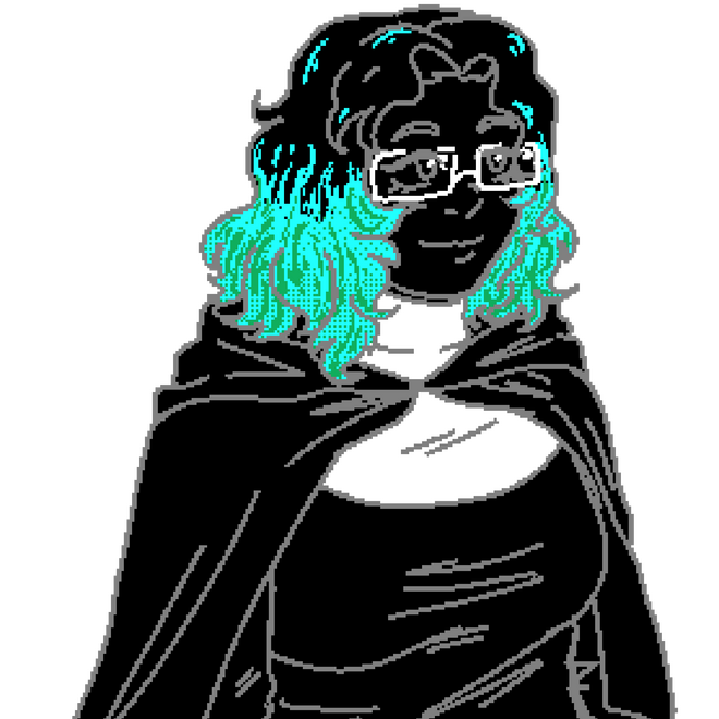 a pngtuber reactive of Tide as a nun in the style of the game Faith